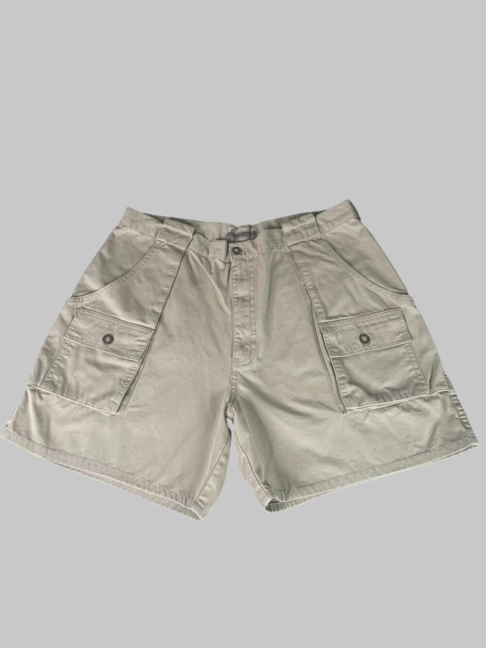 Fieldmaster Vintage Cargo Shorts Mens 36 Tan Khaki Utility Hiking 100% Cotton